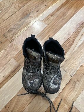 RedHead Brown Camo Kids Waterproof Hiking Boots